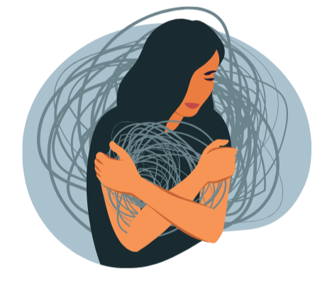 Femme anxieuse